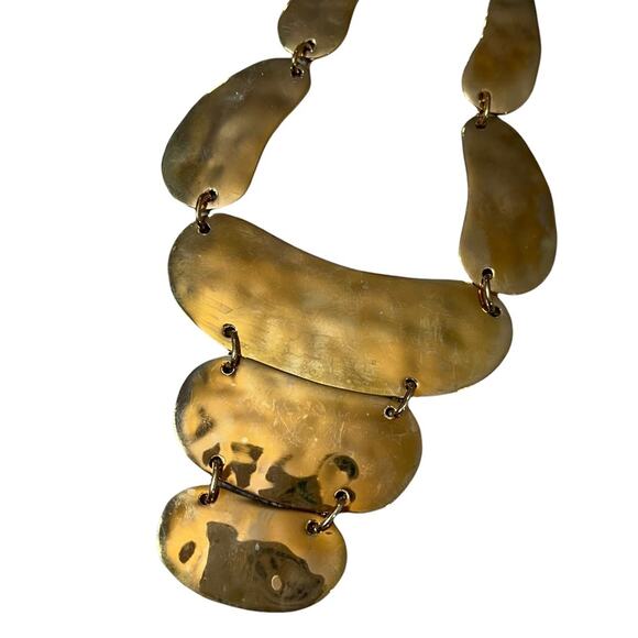 Charming Charlie Sun Kissed Gold Statement Necklace - Picture 3 of 5